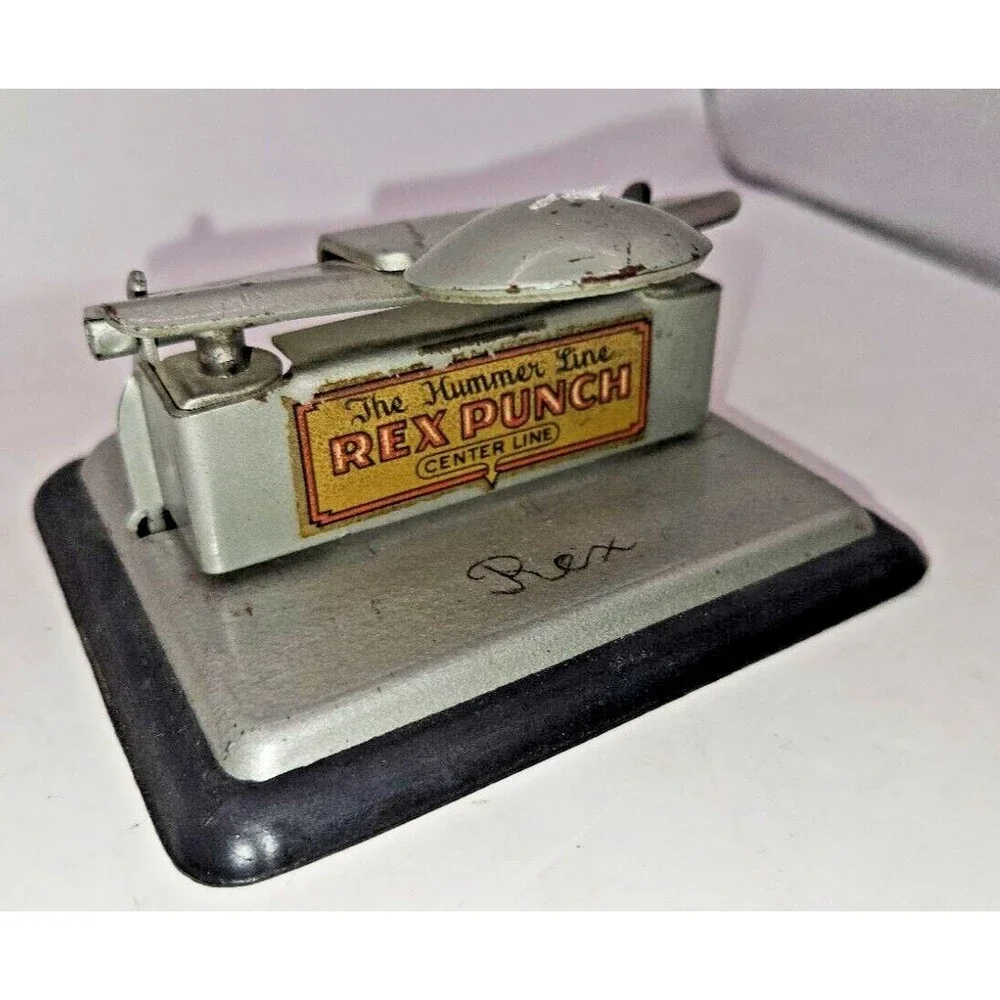 Vtg The Hummer Line Rex Punch #14 Wilson Jones 2 Hole Punch great condition